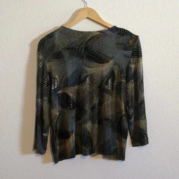 Positive‎ Attitude vintage metallic cardigan size 6P - Picture 5 of 5